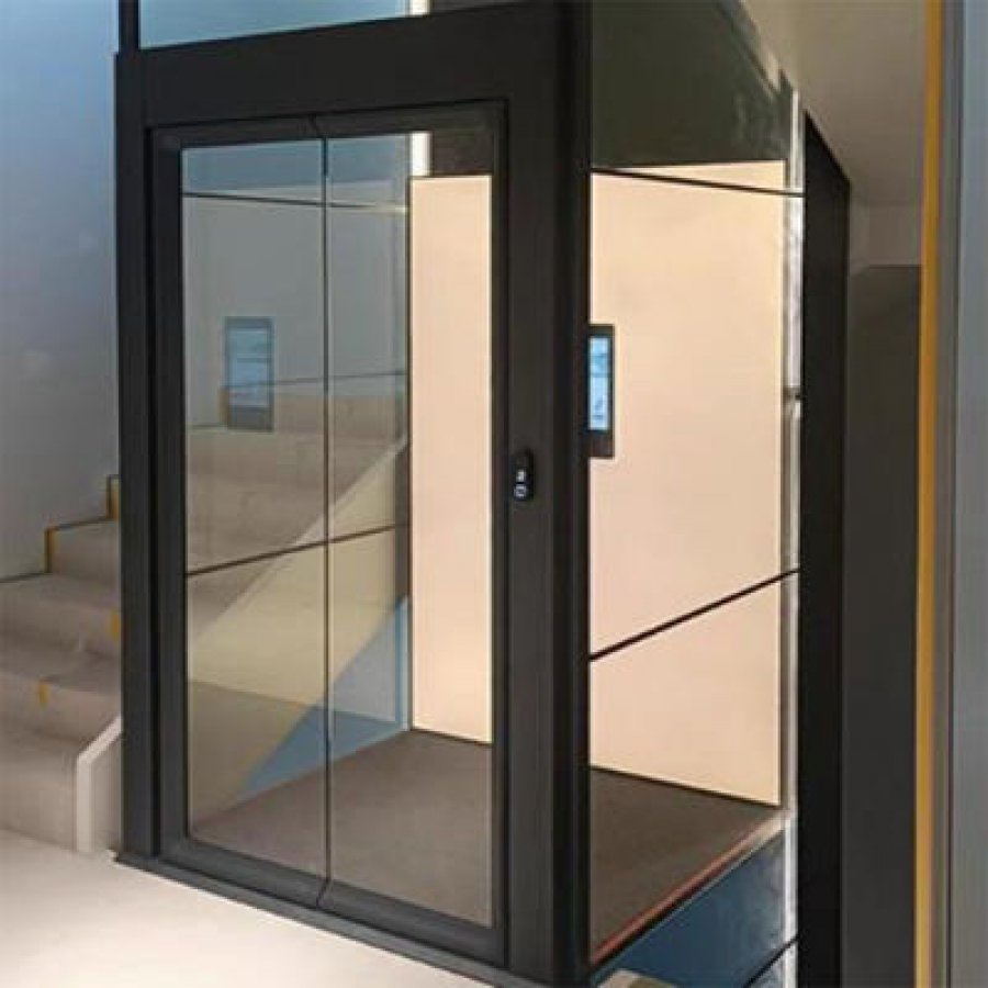 Smooth Quiet Home Screw Elevator Up To 15 Meters Travel Low Maintenance
