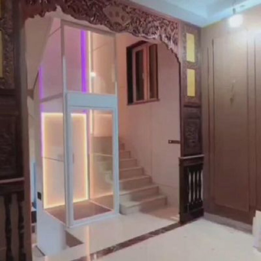 Safe & Compact Screw-Driven Home Elevator | 400kg & 50ft Travel