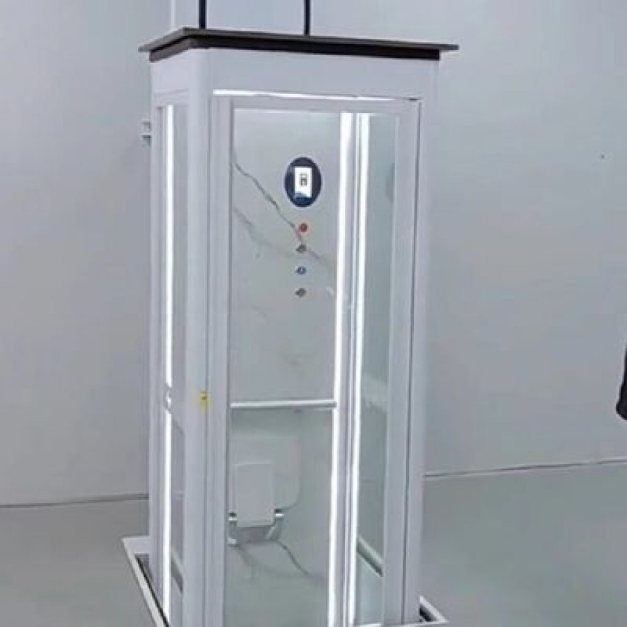 Hydraulic Residential Lift – 14.5 m Rise, 5 Stops, Space-Saving Design