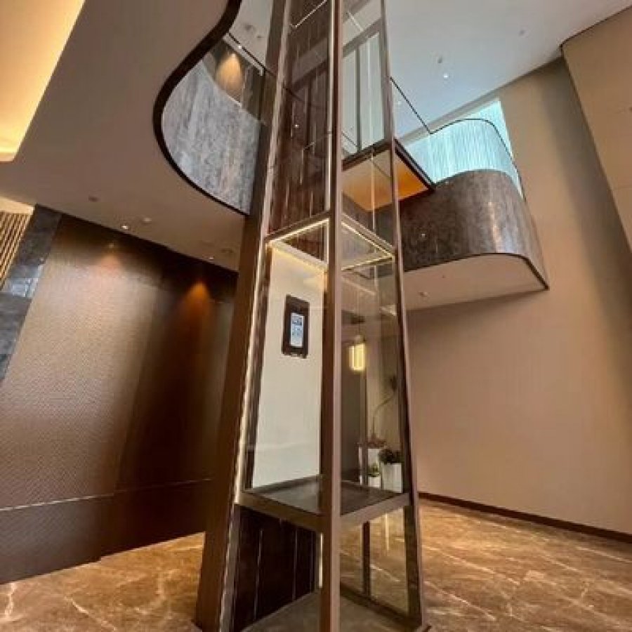 304 Stainless Steel Cabin Hydraulic Home Elevator | Pitless, 5 Stops
