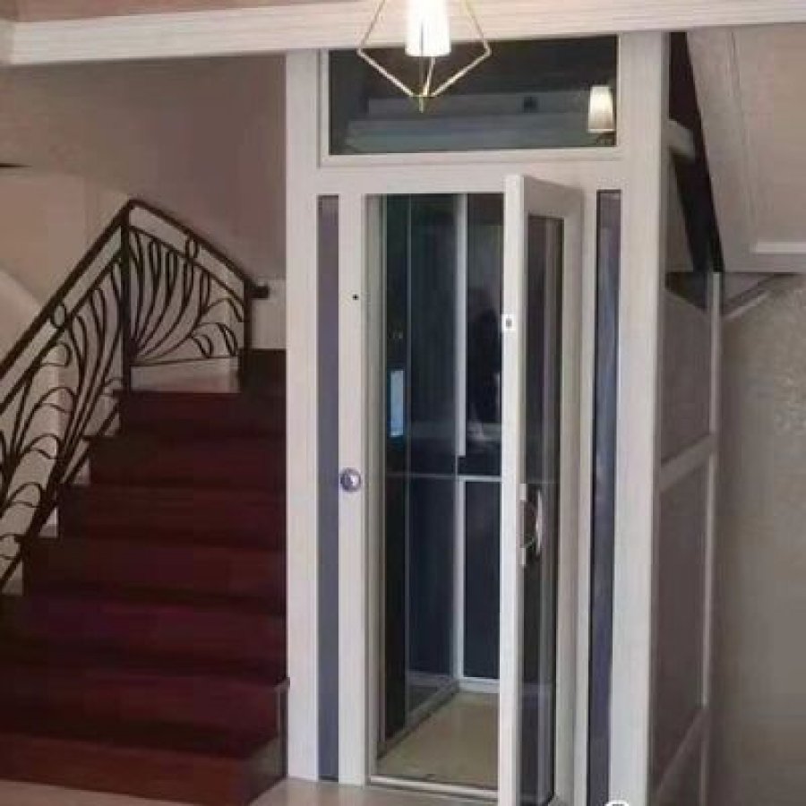 304 Stainless-Steel Hydraulic Home Elevator – 14.5 m, 5 Stops