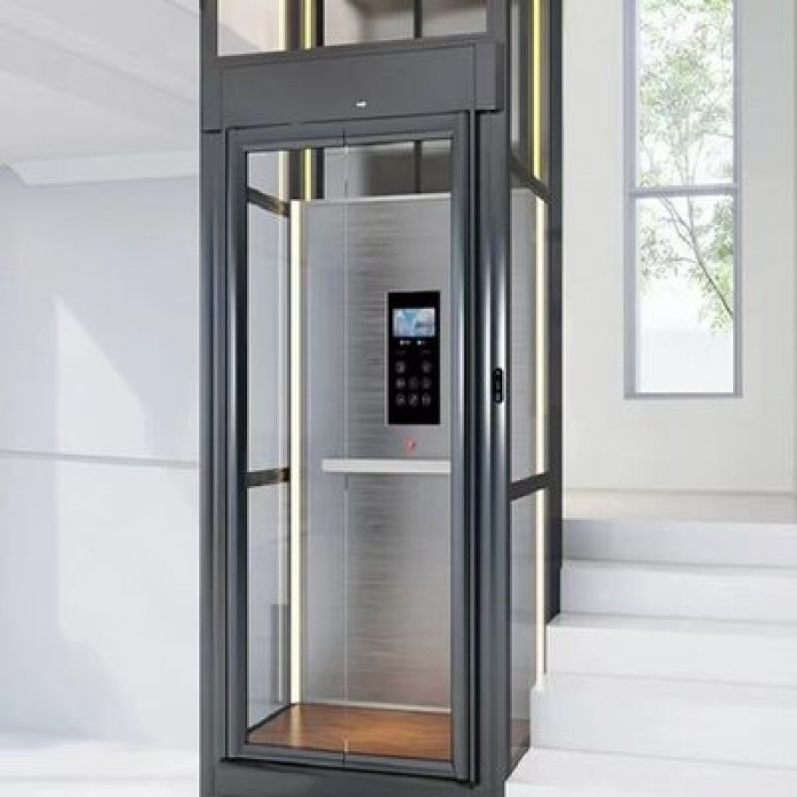 Pitless Hydraulic Elevator for Homes: 14.5 m Travel, 5 Stops