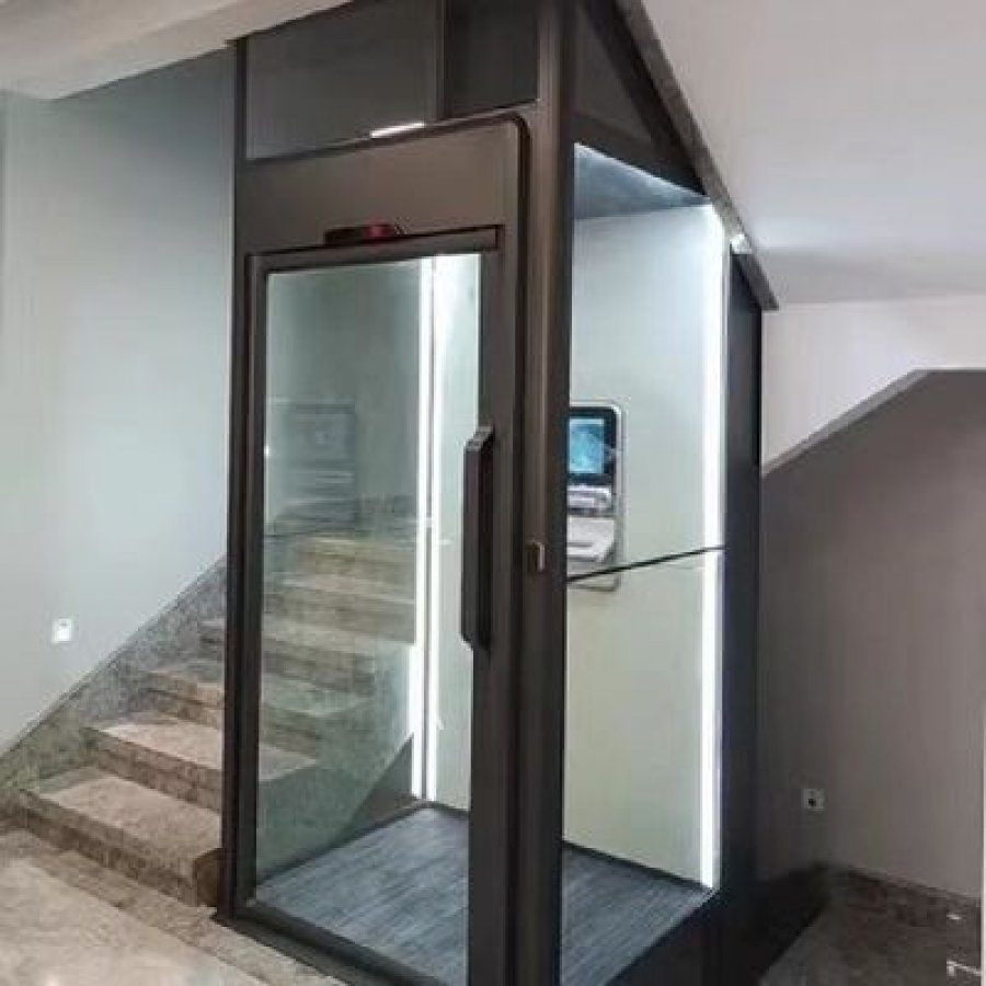 5-Stop Pitless Hydraulic Home Elevator with 2.9 m Large Cylinders