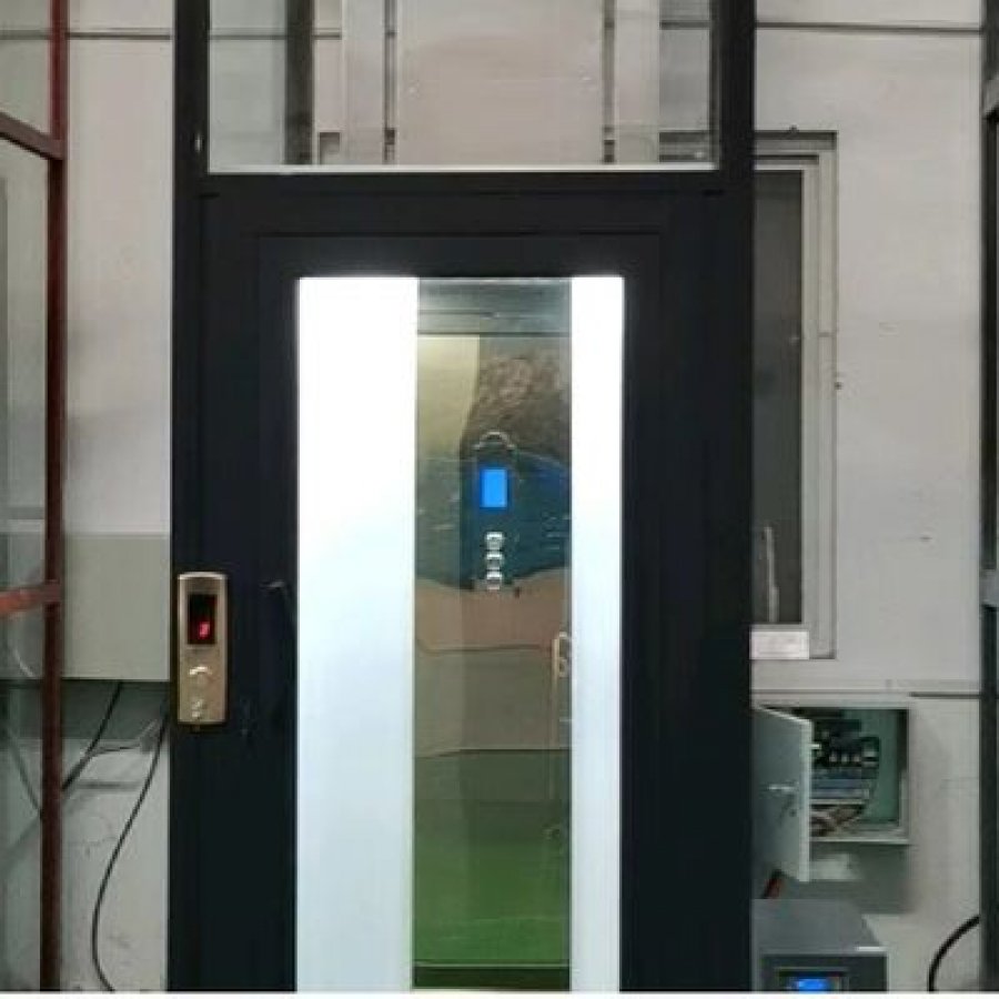5-Stop Pitless Hydraulic Passenger Lift with Stainless-Steel Cabin