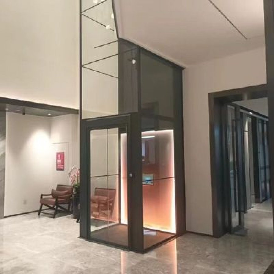 4.7 kW Microprocessor Hydraulic Home Elevator with Safety Features