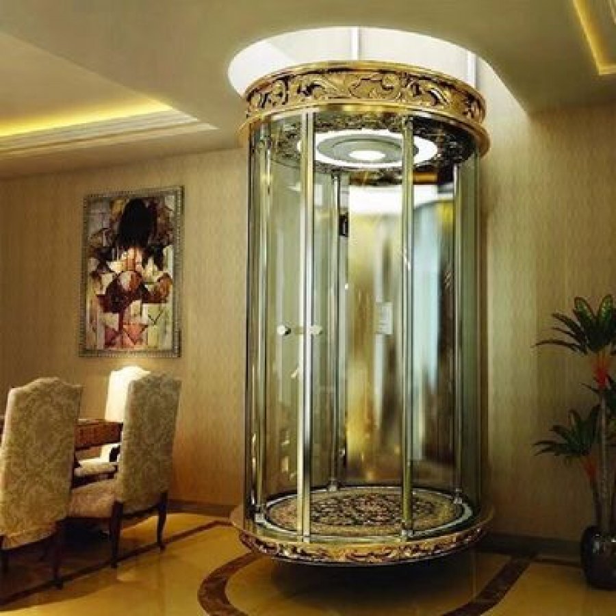 Emergency-Stop Home Elevator – 400 kg Gearless Lift for Multi-Storey Houses
