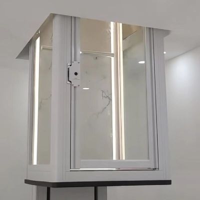 400 kg hydraulic home elevator with naked cabin and manual door, published image of this model